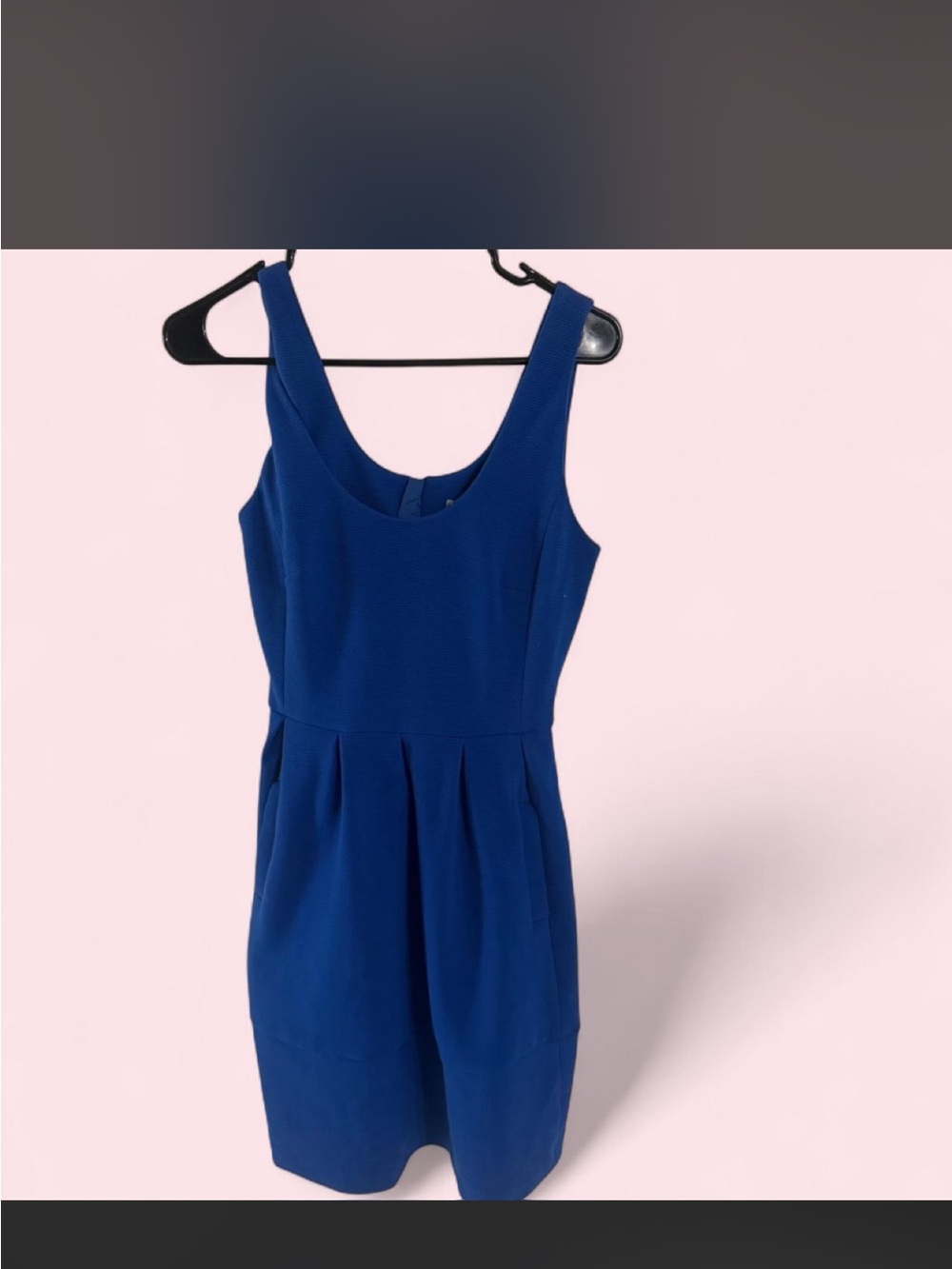 Banana Republic Cobalt Blue Sleeveless Fit-and-Flare Mini Dress